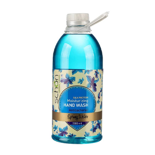 مایع دستشویی مدل spring water 2000 میلی شون|spring water moisturizing hand wash schon