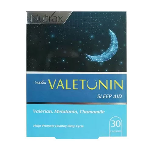 کپسول تنظیم خواب والتونین نوتراکس|Nutrax Valetunin Sleep Aid Capsules