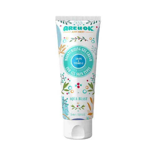 کرم ژل آبرسان aqua blast با عصاره انگور و ویتامین E حجم 75 میل آر یو اوکی|Are U Ok Pumpy Grape Moisturizing Gel Cream 75 ml
