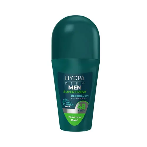 مام رول ضد تعریق مردانه سوپر فرش هیدرودرم|hydroderm Super Fresh Men Deo Roll On Anti Perspirant