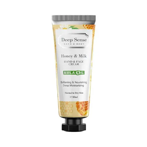 کرم مرطوب‌کننده دست‌و‌صورت شیر‌و‌عسل 30 میل دیپ‌سنس|Deep Sense Milk & Honey Moisturizing Cream 30ml