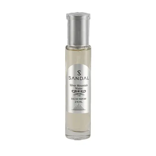 عطر جیبی مردانه مدل سیلورمونتین 25 میل صندل|Sandal Silver Mountain Water Eau De parfum For Men 25ml