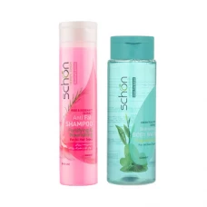 پک شامپو سر و شامپو بدن شون|pack head and body shampoo schon