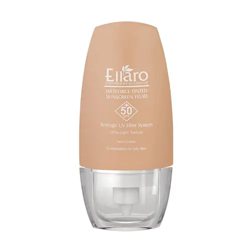 فلوئید ضد آفتاب رنگی وت فورس SPF 50 الارو|ELLARO WETFORCE TINTED SUNSCREEN FLUID
