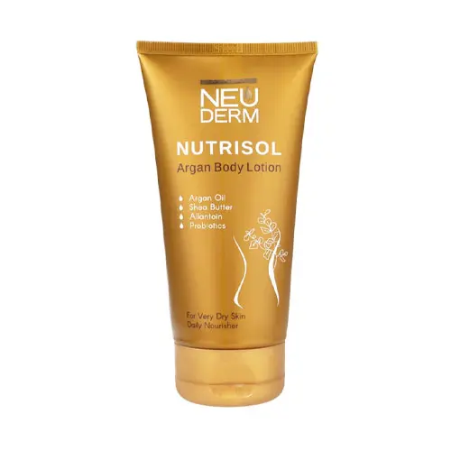 لوسیون بدن آرگان پوست خشک تا خیلی خشک نوتریسل نئودرم|Neuderm argan body lotion for very dry skin