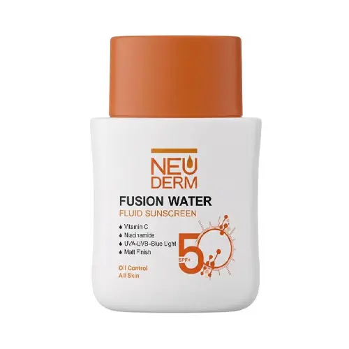 ضد آفتاب فلوئید SPF50 فیوژن واتر نئودرم|neuderm SPF50 Sunscreen Fluid 50ml