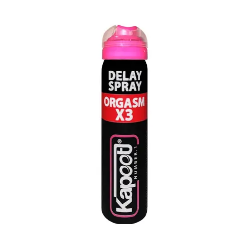 اسپری تاخیری مدل OrgasmX3 کاپوت|Kapoot Orgasm X3 Delay Spray 65 ml