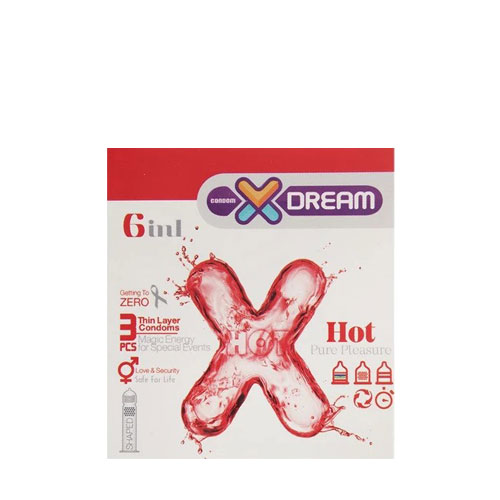 کاندوم داغ 3تایی ایکس‌دریم|xdream condom hot num3