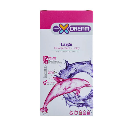 کاندوم بزرگ کننده لارگو 12تایی ایکس‌دریم|xdream condoms largo 12pcs