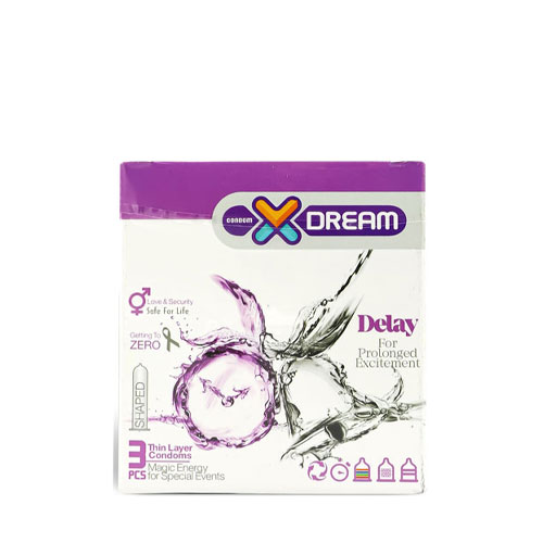 کاندوم خاردار تاخیری 3تایی ایکس دریم|xdream delay condoms packs three