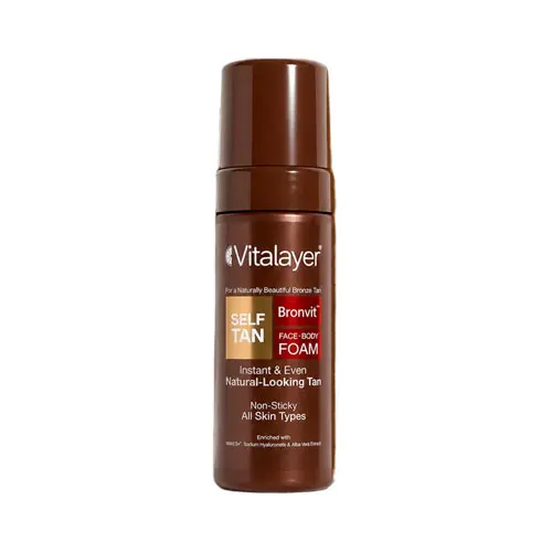 فوم برنزه کننده فوری برن ویت ویتالیر|Vitalayer Bronvit self-Tanning foam 150m
