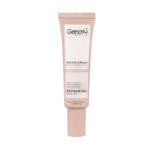 کرم ترمیم کننده پوست مدل RepoGen ژنوبایوتیک|GenoBiotic RepoGen Repairing Cream