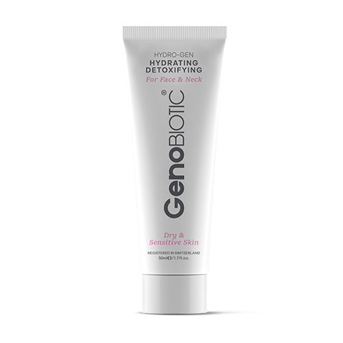 کرم مرطوب کننده صورت و گردن پوست خشک و حساس ژنوبایوتیک|GenoBiotic Hydrating Detoxifying Cream