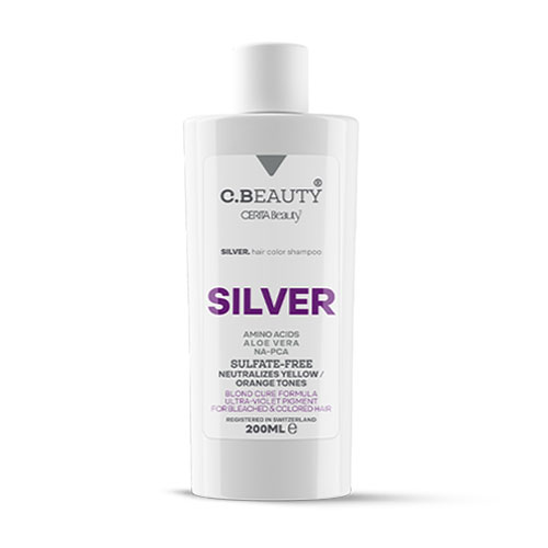 شامپو رنگساژ سیلور سریتا|Cerita Pure Silver Hair Color Shampoo