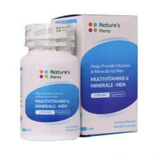 کپسول 60 عددی مولتی ویتامین و مینرال آقایان نیچرز پلنتی|Natures Plenty Multivitamins And Minerals For MEN 60 Pellet Capsules