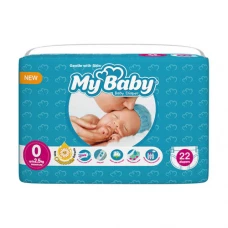 پوشک سری مهربان با پوست سایز 0 مای بیبی | My Baby Chamomile Size 0 Diaper Pack of 22