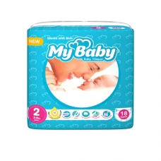 پوشک سری مهربان با پوست سایز 2 مای بیبی | My Baby Chamomile Size 2 Diaper Pack of 18