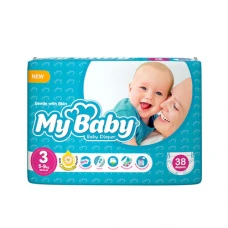 پوشک آبی مدل اکو سایز 3 مای بیبی|My baby Blue diapers, size 3 eco new 38 pieces