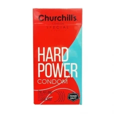 کاندوم حجم‌دهنده و انرژی‌بخش 12 عددی چرچیلز|Churchill’s Hard Power Classic Volumizing Condom 12 pcs