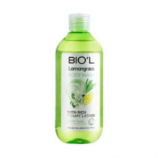 شامپو بدن لمون گرس بیول|BIOL Lemongrass Body Wash With Rich Foamy Lather For All Skin Types 