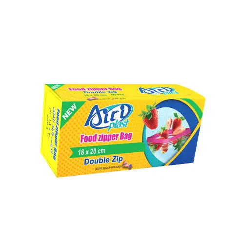 زیپ کیپ فریزری 24 عددی 20*18 آیری‌پلاست|airiplast food zipper bag