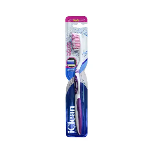 مسواک مدل ایندیکیتور با برس نرم آی‌کلین|iClean Indicator Toothbrush soft