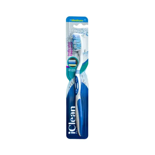 مسواک مدل ایندیکیتور با برس متوسط آی‌کلین|iClean Indicator Medium Toothbrush