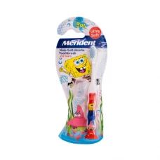 مسواک کودک مدل باب اسفنجی مریدنت|Merident SpongeBob Soft Kids Toothbrush