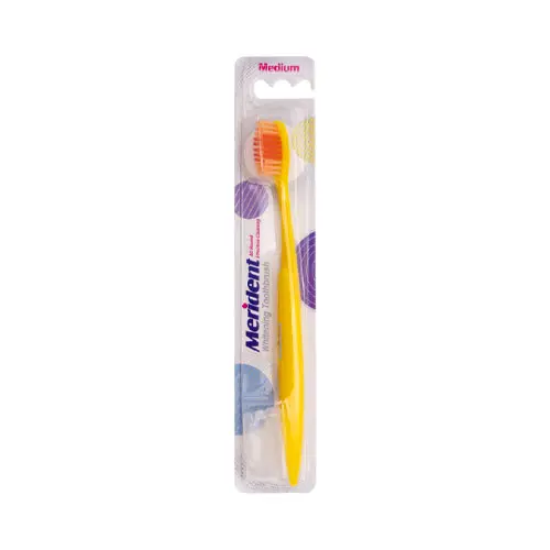 مسواک مدل وایتنینگ با برس متوسط مریدنت|Merident Whitening Medium Toothbrush