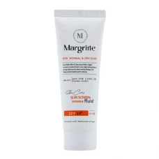 فلوئید ضد آفتاب بی‌رنگ پوست نرمال تا خشک مارگریت|Margritte Fluid Invisible Sunscreen With SPF30 Suitable For Normal To Dry Skin 50ml