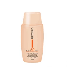 کرم ضد آفتاب رنگی شماره 02 پوست معمولی و خشک ژیناژن|Tinted Sunscreen For Dry Skin SPF50