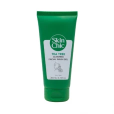 ژل شستشوی صورت مناسب پوست چرب و آکنه‌ای روغن درخت چای اسکین شیک | Skin Chic Tea Tree Clearing Facial Wash Gel 200 Ml