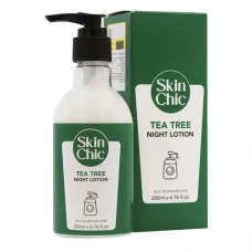 لوسیون شب پوست چرب و آکنه دار چای سبز اسکین شیک|Skin Chic Green tea night lotion for oily and acne-prone skin
