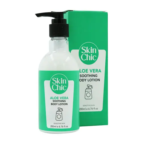 لوسیون بدن آلوئه ورا مناسب پوست حساس اسکین شیک|SKINCHIC Aloe vera body lotion suitable for sensitive skin 