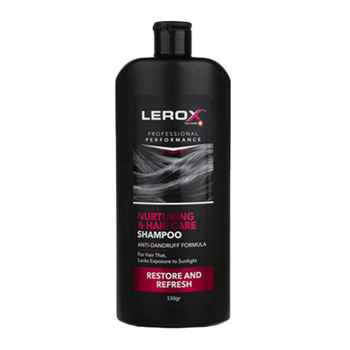 شامپو زنانه مناسب موهای خشک و آسیب دیده 550 گرمی لروکس|lerox nurturing & hair care shampoo