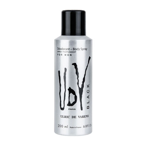 اسپری دئودورانت مردانه بلک یو دی وی|UDV FOR MEN DEODORANT BODY SPRAY FOR MEN 200ml