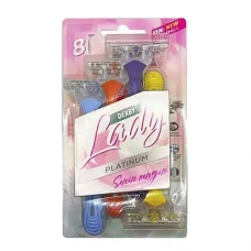 خود تراش دولبه مدل Lady بسته 8 عددی دربی | derby lady platinum senin mengin