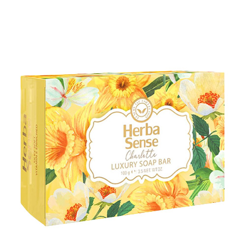 صابون زرد شارلوت با عصاره شیر و عسل هرباسنس|HerbaSense Soap Charlotte