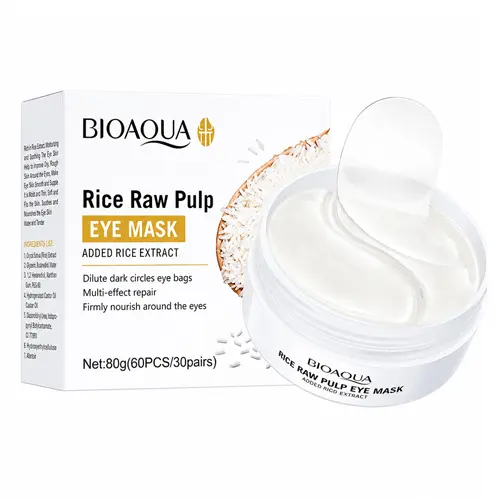 پچ زیر چشم برنج بیواکوا|BIOAQUA Rice Raw Pulp Eye Mask