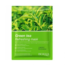 ماسک صورت ورقه ای چای سبز بایوآکوا|BIOAQUA MASK SHEET WITH GREEN TEA