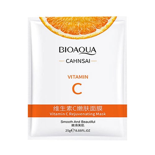 ماسک صورت مدل ویتامین c بایوآکوا|Vitamin C Rejuvenating Facial Mask Bioaqua