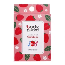 ژل لوبریکانت توت فرنگی بسته 3 عددی بادیگارد|BODY GUARD Lubricant Gel Strawberry