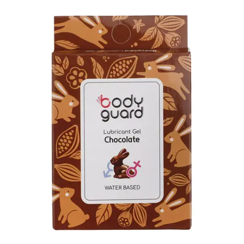 ژل لوبریکانت شکلات بسته 3 عددی بادیگارد|BODY GUARD Lubricant Gel Chocolate 