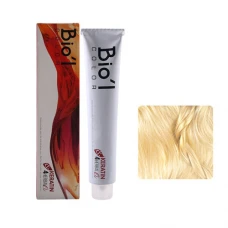 رنگ مو سوپر بلوند شکلاتی دودی شماره 12.81 بیول|Biol Very Light Platinum Choclate Ash Hair Color 12.81