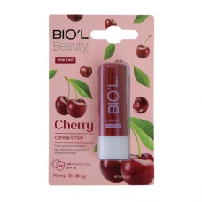 بالم لب کر و اسمایل گیلاس بیول|Biol Care And Smile Cherry Lip Balm