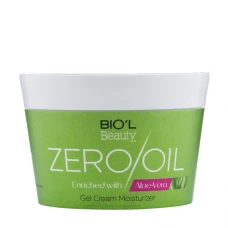 کرم کاسه ای زیرو اویل حاوی عصاره آلوئه ورا مناسب انواع پوست|Biol Gel Cream Moisturizer Aloe Vera Zero Oil