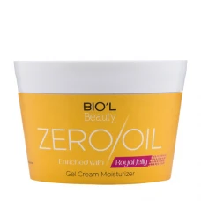 کرم کاسه ای زیرو اویل حاوی عصاره رویال ژلی مناسب انواع پوست|Biol Gel Cream Moisturizer Royal Jelly Zero Oil
