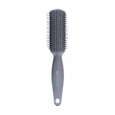 برس مو خاکستری سوزن پلاستیکی تخت متوسط مدل آی استایل بیول|Biol Gray Hair Brush Medium Rectangular plastic Needle Graphite I Style Model