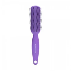  برس مو بنفش سوزن پلاستیکی فنسی متوسط مدل استایل بیول|Biol Violet Hair Brush Medium Rectangular plastic Needle Graphite Style Model
