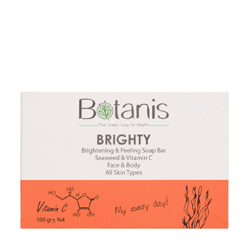 صابون روشن کننده و لایه بردار پوست بوتانیس|Botanis Brightening And Peeling Beauty Soap Bar